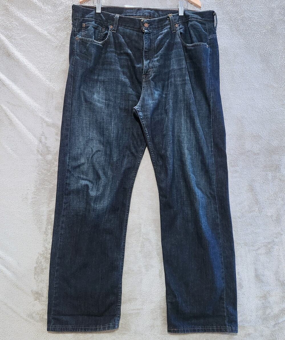 Levi's Mens 569 Loose Straight Leg Dark Wash Jeans Size 38x32 Minimalist Casual